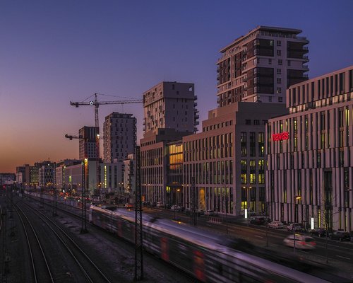 Morning traffic in the city